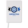Inter - Agendina Scudetto, Campioni d'Italia 23/24, 2 Stelle, Taccuino a Righe, Copertina Rigida, Chiusura ad Elastico, Formato Large 15x 21 cm