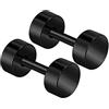 KJM Fashion Piercing finto dilatatore anodizzato, 1,2 mm, 16 g, 2 pezzi, colore: nero