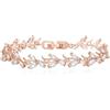 EVER FAITH Bracciale da tennis per sposa, matrimonio, festa, marchese, zirconia cubica, elegante e leggero, donna, Zirconia cubica
