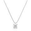 Louis Ciocchetti dal 1887 Collana Argento 925 con Punto Luce Zircone 5A da 70mm, Regolabile, Elegante e Raffinata, Made in