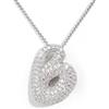 KissYan Collana Donna con Bolla Iniziali, Argento/Oro Lettera dalla A-Z Collane con Cubica Zirconia,Collane a Pendente Iniziale a Palloncino Gioielli Regalo per Donne (Argento B)