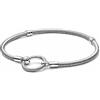 PANDORA Bracciale Moments in maglia snake in argento Sterling e chiusura a O, 20