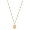 day berlin day.berlin collana Stella da donna placcata oro 18k, 45+5cm regolabile con piccolo ciondolo a forma di raggi di sole 10x14mm, acciaio inox 316L, senza nichel e resistente all'acqua