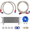 maXpeedingrods Universal 13 Row AN-10 Kit radiatore olio Oil Cooler Filter Adapter Oil Line Kit