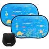 Mulor Parasole Auto Assorbimento Elettrostatico Parabrezza per Finestrini Laterale per Bambino Protezione UV 51×31 CM Dimensione Universale 2 Pezzi