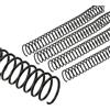 PATIKIL Spirali per Bobine da 20mm(3/4), 20Pz Spirali Legatura Capacità 170 Fogli 3:1 Passo Spirali Legatura per Rilegare Fogli Carta, Nero