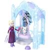 Mattel Disney Frozen - Rifugio Glaciale di Elsa, set con bambola e animali invernali ispirato al film, include scivolo, volpe, uccellini e accessori a tema, 3+ anni, JFG29