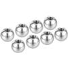 PATIKIL M6x14mm Sfera Dadi Manopola 8 Pacco Femmina Filettatura 304 Inox Acciaio Rotondo Cieco Foro Vite Tappo Cover per Illuminazione Macchinario Fai da Te Decorazione Argento