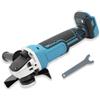 CeyKvo Smerigliatrice angolare a batteria compatibile con Makita 18 V, 8500 giri/min, regolazione della velocità in 4 fasi, disco abrasivo da 125 mm con chiave per levigatura, taglio e lucidatura (senza