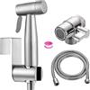 ABSOK Bidet Portatile Kit Acciaio Inossidabile WC Doccia con Deviatore 2 Vie, Tubo 1,5m e Supporto Doccetta,flusso d'acqua delicato.