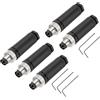 QUARKZMAN 5Pcs 4 Pin M8 Maschio Connettore Aviazione Spina C Codifica 8mm Connettore Sensore Circolare Impermeabile Ip67 per Cavo