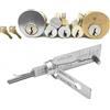ChunXin SS001 Pro Decoder Chiave in Acciaio Inox, Decoder Chiave per Grimaldello 2 in 1, Decoder Chiave Maestro, Lettore Chiave Auto in Acciaio Inox, Kit di Sblocco per Principianti, Decoder per