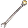 DAKCOS Chiave a cricchetto, chiave mista a cricchetto, 10 mm, 72 denti, chiave combinata poligonale a forcella, in cromo grigio opaco
