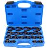 Yosoo Health Gear Set di Chiavi a Goccia Crowfoot 19 Pezzi 8 Mm a 32 Mm Crovallo a Dadi a Fagoli di Corvo in Acciaio a Corvo per Estensioni a Cricchetto Chiavi