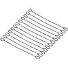 PATIKIL 0.2m Sicurezza Acciaio Cavo, 12pz Inossidabile Acciaio 2mm Dia Cavo di Sicurezza Blocco Filo Corda Antifurto con Doppio Anello per Stadio Illuminazione Bagagli Blocco, Nero
