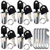 Lsgoodcare 5Pack Security Mailbox Lock Cabinet Drawer Armadio Cam Lock 25 mm con 10 chiavi, ogni serratura con la stessa chiave