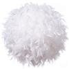 Waneway 50cm Paralume Piume Leggero, Paralume per Lampada da Tavolo o da Terra, Camera, Soggiorno, Matrimonio o Festa, ID 40cm, OD 50cm, Bianco