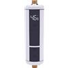 biniliubi 50L Scaldabagno elettrico digitale orizzontale 220V Bianco Elettrico Caldo Calda Calda Orizzontale Bagno Serbatoio Acqua Controllo Wi-Fi Intelligente Piatto Riscaldatore Elettrico