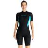 X-mAnTA Mute corte in neoprene da donna 3 mm muta subacquea in neoprene chiusura posteriore manica corta Wetsuit per immersioni subacquee surf e nuoto taglia M