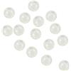 PATIKIL 3mm Luminoso Pesca Perline, 200 Pezzi Plastica Bagliore Pesca Esca Uova Attrezzatura Perlina Attacco Strumento Rotondo, Bianco