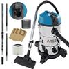 AREBOS Aspirapolvere industriale 1300 W secco e umido 30 L | Bidone aspiratutto e aspiracenere | Per polvere, liquidi e pulizia auto | Blu