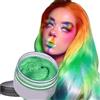 RUIBAVYA Cera Colorante Capell Colore Capelli Temporaneo Crema DIY Styling Colorazione Cera Lavabile Argilla Capelli Unisex-Verde