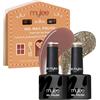 Mylee Set Smalto Unghie Gel Semipermanente 2x8ml [Fresh Out The Oven] - Bake Me Happy Collection - UV/LED Nail Art Manicure Pedicure, Lunga Durata, per Uso Professionale e Domestico [Natale 2025]
