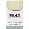 Krijen Shampoo vegano solido con burro di karitè e olio di menta piperita medicale - per capelli secchi, danneggiati e colorati - Idratante, riparante in acqua dura - 100 g
