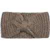 styleBREAKER Fascia donna in maglia grana di riso,Talpa | Fascia con nodo, elastica, circ. 48-59 cm, larghezza 12 cm, altezza nodo 5,5 cm, fascia 22 cm.