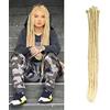 Dsoar Estensioni Dreadlocks Accessori per Dreadlocks Sintetici da 24 Pollici 12 Fili Estensioni dei Capelli Hippie Fatte a Mano Parrucche da Uomo/Donna