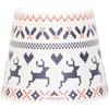 Zafferano, Poldina Cover Edizione Speciale Natale, Paralume in Metallo per Lampada da Tavolo, Compatibile con le Lampade Poldina, Design in Italy, Ø11.4 x 8.9 cm, Color Bianco - Decoro Cervo
