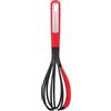 BERGNER Mars | Frusta | Fabbricato in Nylon e Silicone | Frusta con Manico Ergonomico, Rivestimento e Foro per Appenderlo | Lunghezza: 30,6 cm | Colore Nero e Rosso