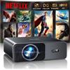 TOPTRO Proiettore 4K[Ufficiali Netflix e Dolby]1000 ANSI Regolazione Auto Dell'immagine AI Proiettore Portatile per Home Theater e Esterno WiFi 6 Two-way Bluetooth 5.3 Videoproiettore TOPTRO A1