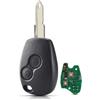 onetop1 433Mhz Telecomando per Renault Trafic Duster Master Mode Clio 3 Twingo NE72 | per Renault Movano Dacia Logan Sandero Kangoo,Chip ID46 PCF7946,chiave auto,lama NE72