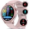 YYKY 2025 Nuovo Orologio Smartwatch Donna ECG+HRV/𝐆li𝐜𝐞m𝐢a/Pressione Sanguigna/Sonno/Cardiofrequenzimetro Ciclo Mestruale Gestione Salute Femminile BMI SPO2 Acido Urico Funzione Telefono/SOS IP68