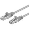 PremiumCord Cavo Patch Cat 6 FTP, 1Gbit/s, Cavo Ethernet, LAN, RJ45 Connettori, Flessibile e Robusto, AWG 26/7, Conduttori 100% CU, Grigio, 3 m