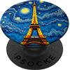 Paris Aesthetic Co Parigi Arte Notte Stile Impressionista PopSockets PopGrip Adesivo