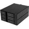 StarTech Scheda backplane per rack portatili hot-swap trayless in alluminio 3 alloggiamenti per SAS II/SATA III 3,5- HDD 6 Gbps