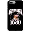 Around The Way Girls: Afro Birthday Zodi Gemini 1969 Afro Queen Zodiac Regali di compleanno Custodia per iPhone 7 Plus/8 Plus