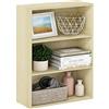 Furinno PASIR Libreria 3 Ripiani, Libreria Con Ripiani Portaoggetti, Per Soggiorno, Camera Da Letto, Home Office, Acero