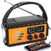 Zeerkeer Radio Portatile Ricaricabile a Manovella da 20000mAh Radio Emergenza Solare Funzione Torcia Elettrica e Lampada da Lettura Allarme SOS Bussola per Uso Esterno e può Caricare Gli Smartphone