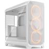 Fractal Design Meshify 3 XL Bianco Vetro Temperato Clear Tint - Case PC Gaming ad Alto Flusso d'Aria - Pannello Frontale in Mesh - Tre Ventole ARGB Momentum 14 Gen 2 Incluse - Interno Spazioso