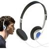 MLqkpwy Cuffie retrò, auricolari retrò cablati, Cuffie cablate leggere e portatili, Cuffie stereo leggere, Cuffie stereo cablate di stile, Cuffie portatili leggere per computer