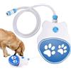 Generic Fontana per cani, irrigatore per cani a pedale con tubo, abbeveratoio per esterni, fontana per zampe, giocattolo per irrigatore, facile da attivare, dispenser interattivo per giardino,
