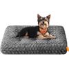 Feandrea Cuccia per Cani, Letto Cuscino per Cani di Piccola Taglia, M, Morbido Tappetino di Peluche, 80 x 50 cm, Imbottitura Soffice, Lavabile, Antiscivolo, Grigio Ardesia PGW291GN01