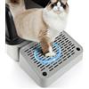 Bartuke Rampa per lettiere per gatto, gradini per gatti rialzati, pedale per filtri per lettiere per gattini anziani, lettiera automatica per gatti autopulente (Grigio chiaro)