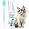 Oivolii Kit Detergente per Punti Neri del Gatto, 120 ml - Trattamento Delicato ed Efficace per l'acne del Mento con Spazzola in Silicone 2-in-1