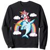 Unicorn Squad Co Dabbing Narwhal Unicorn Funny Women Men Rainbow Dab Squad Felpa