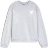Hugo Oversized Crew_b_4 Maglia di Tuta, Grigio Chiaro, S Donna
