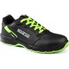Sparco Targa ESD S3S SR FO, Scarpe Antinfortunistiche Unisex-Adulto, Nero Verde Fluo Scuro, 45 EU